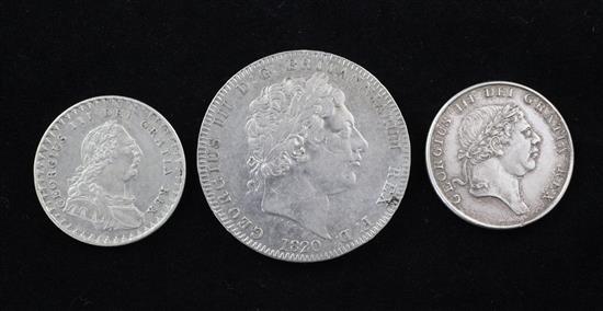 George III silver coinage-